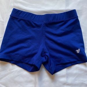 Versify spirit royal blue spandex running shorts